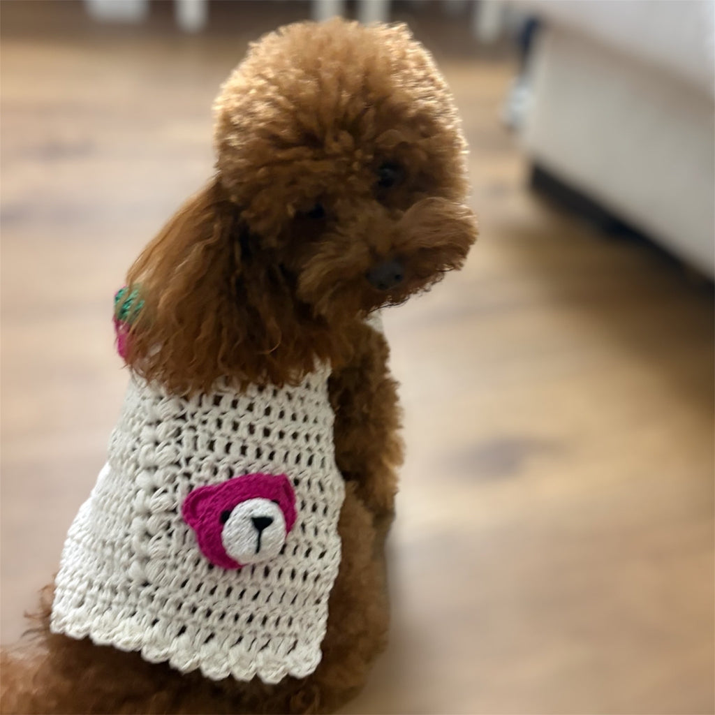 Maglioncino artigianale all’uncinetto su misura in cotone e cashmere🪡🧵