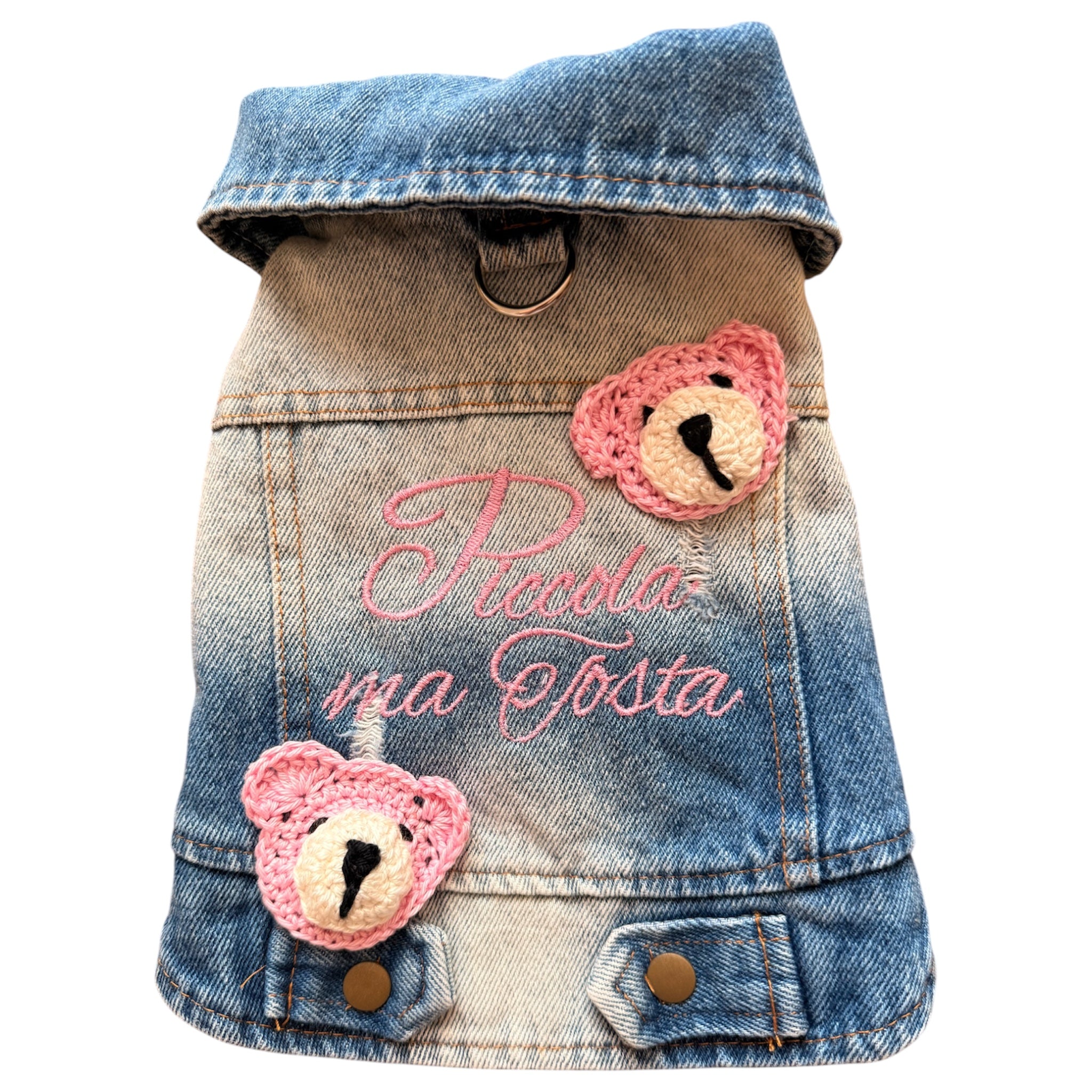 Giacchettino di jeans con scritte⭐️