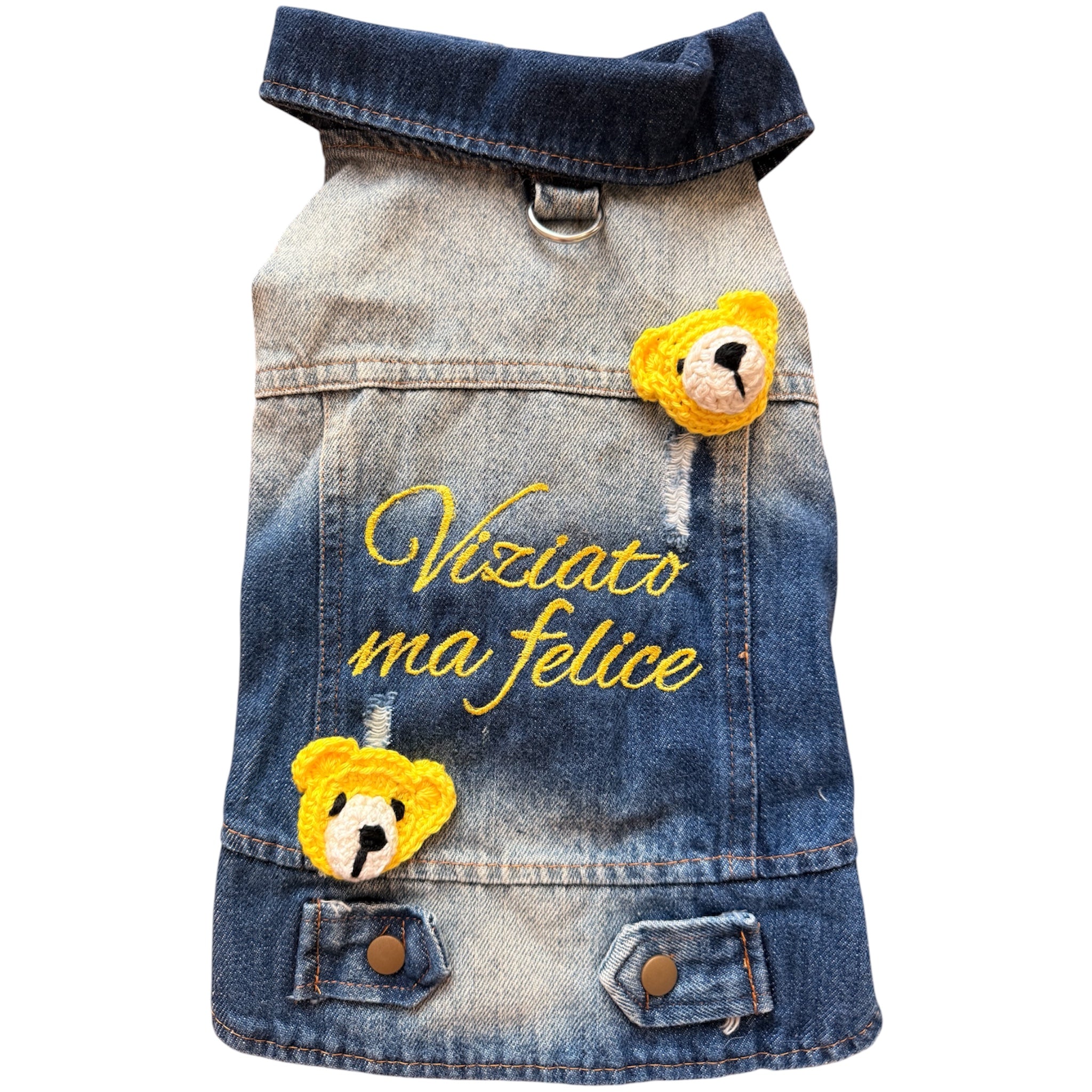 Giacchettino di jeans con scritte⭐️